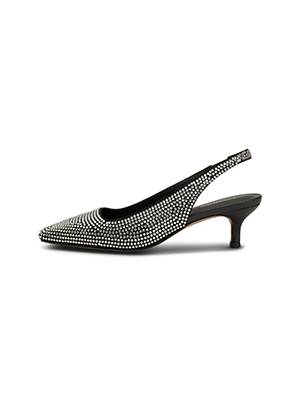 Maxine slingback crystal black Shoe The Bear
