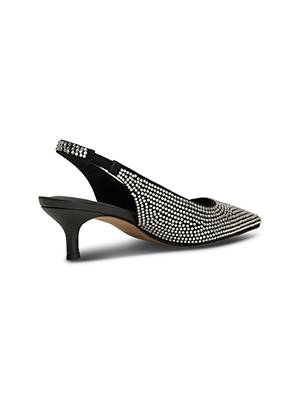Maxine slingback crystal black Shoe The Bear