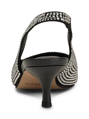 Maxine slingback crystal black Shoe The Bear