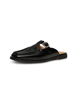 Erika slide leather black high shine Shoe The Bear
