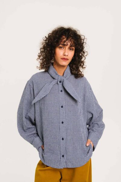 Charlie mike scarf shirt bleu Sacrecoeur