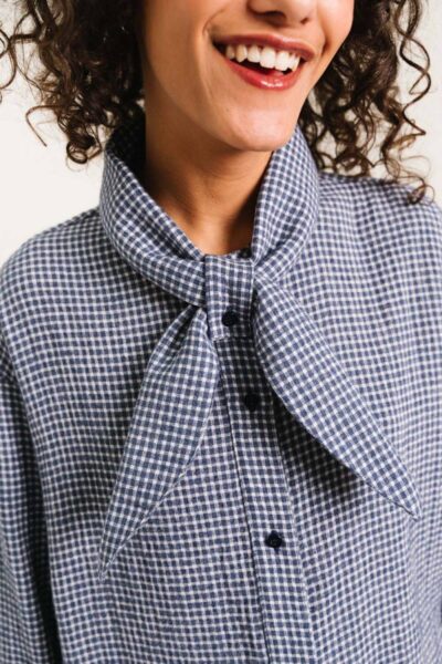 Charlie mike scarf shirt bleu Sacrecoeur