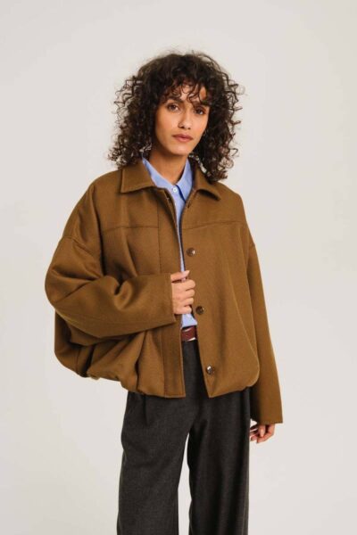 Sam olive wool jacket vert Sacrecoeur