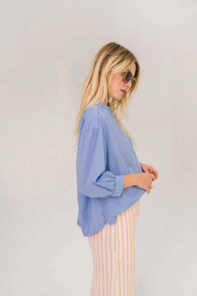 Carla Baltic bleu blouse Sacrecoeur