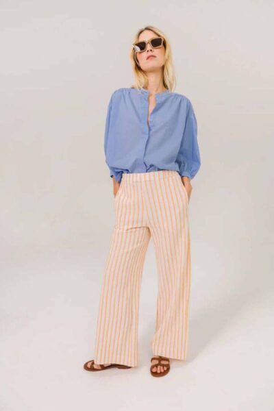 Carla Baltic bleu blouse Sacrecoeur