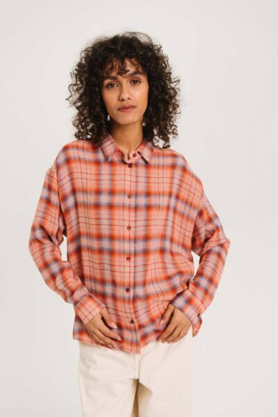 Enora chili wool blouse multico Sacrecoeur