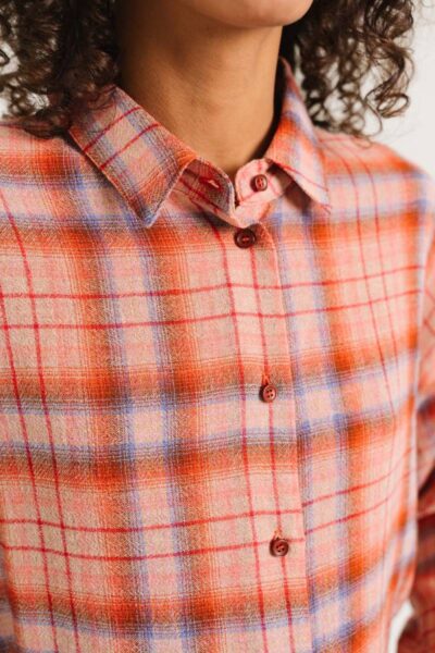 Enora chili wool blouse multico Sacrecoeur