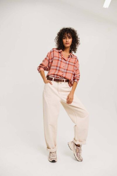 Enora chili wool blouse multico Sacrecoeur