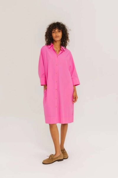 Giulietta Bubble shirtdress rose Sacrecoeur