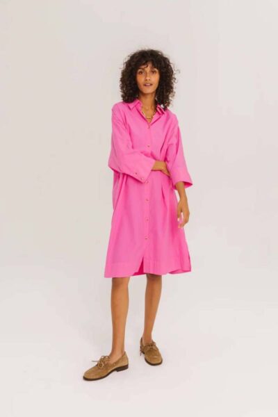 Giulietta Bubble shirtdress rose Sacrecoeur