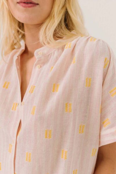 Louison Jerico blouse rose Sacrecoeur