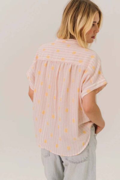 Louison Jerico blouse rose Sacrecoeur