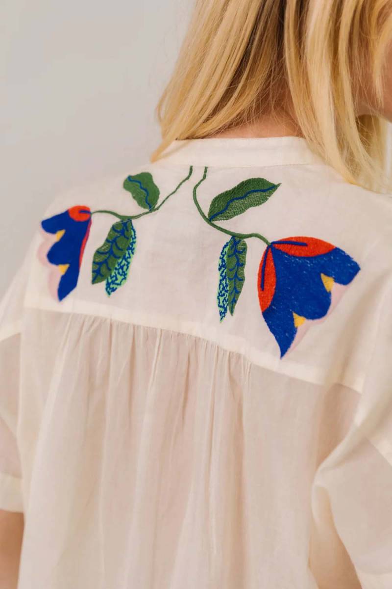 Maya Corolle embroidered blouse multi Sacrecoeur - Afbeelding 5