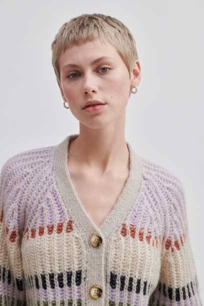 Rosanna knit cardigan pastel lilac Second Female