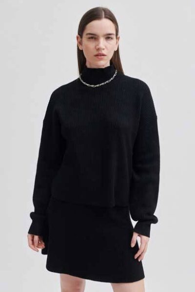 Ysamil knit t-neck black Second Female
