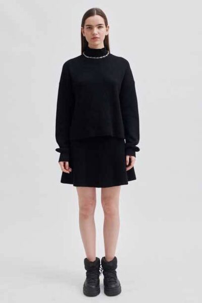 Ysamil knit t-neck black Second Female