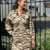 Florin waist dress dark chalk Second Female - Afbeelding 3