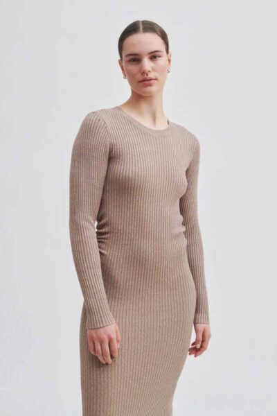 Sanka new knit dress silver mink Second Female