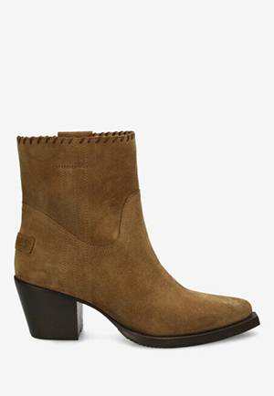 Jaymie ankle suede brown SHABBIES Amsterdam