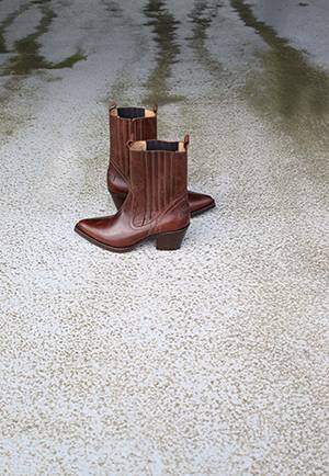 Jaymie Shelly leather tabacco SHABBIES Amsterdam