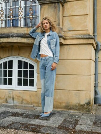 Relee block regular jeans mid blue Mos Mosh