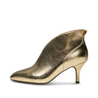 Valentine low cut snake gold Shoe The Bear
