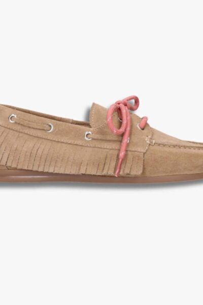Loafer suede taupe Shoecolate