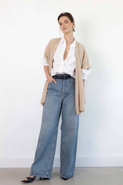 Cosy cardigan light beige Sjaalmania