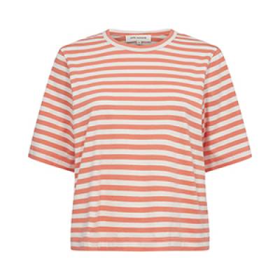 T-shirt coral striped Sofie Schnoor