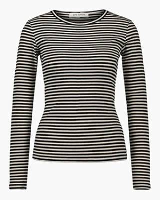 T-shirt long sleeve black striped Sofie Schnoor