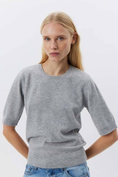 Viana knit grey melange Sofie Schnoor