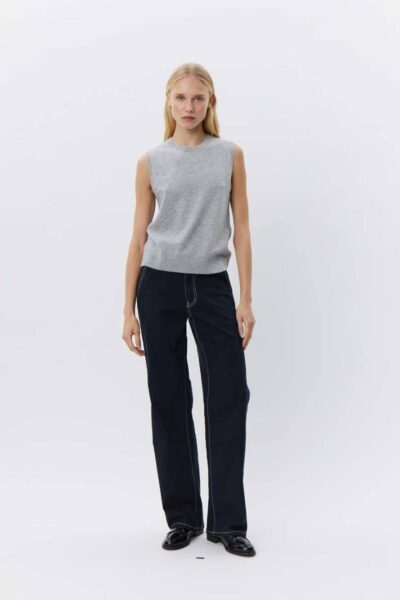 Karli vest grey melange Sofie Schnoor
