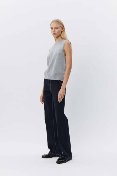 Karli vest grey melange Sofie Schnoor