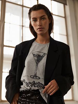 T-shirt grey melange Sofie Schnoor