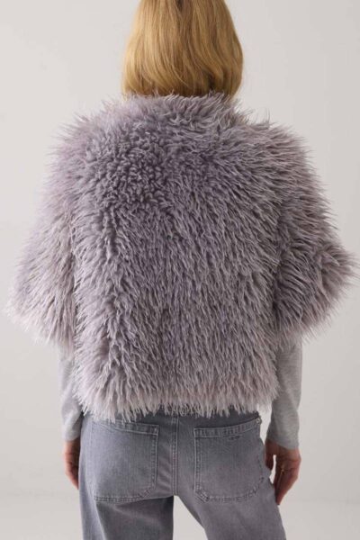 Jacket faux furry mist Summum