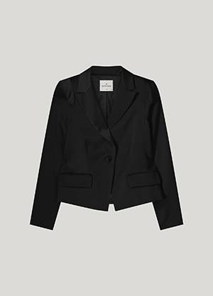 Blazer crepe viscose blend black Summum Woman - Afbeelding 6