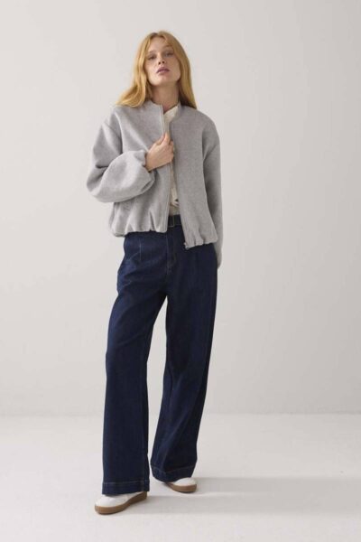 Jacket bomber classic wool mist Summum