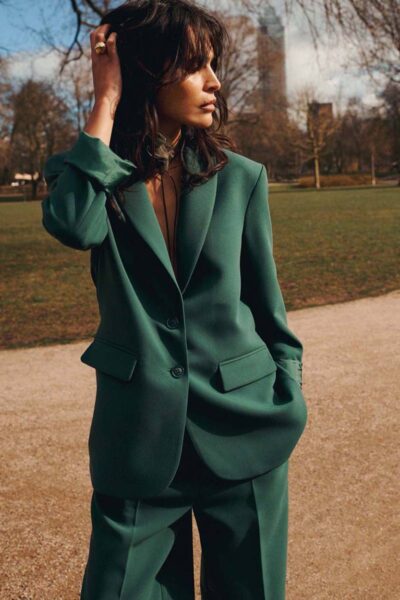 Blazer foam uni emerald green Summum Woman