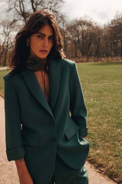 Blazer foam uni emerald green Summum Woman