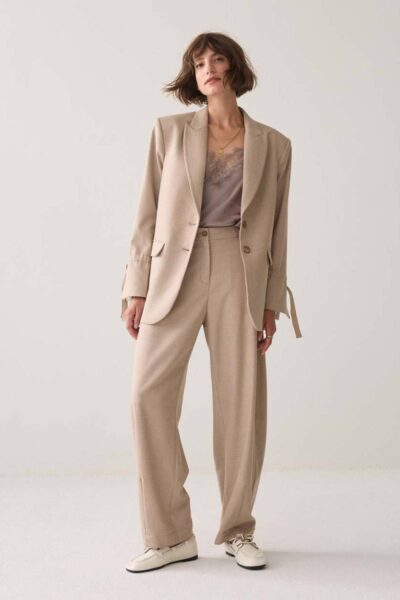 Blazer twill melange light taupe Summum