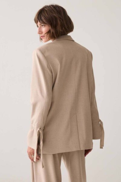 Blazer twill melange light taupe Summum