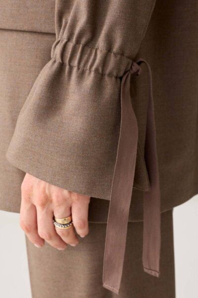 Blazer twill melange taupe Summum