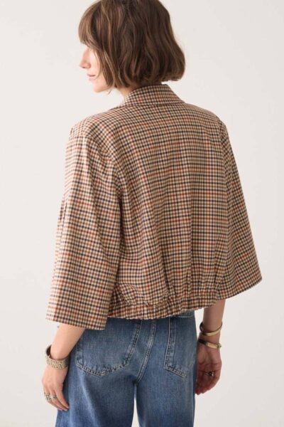 Blazer check goji berry multicolour Summum