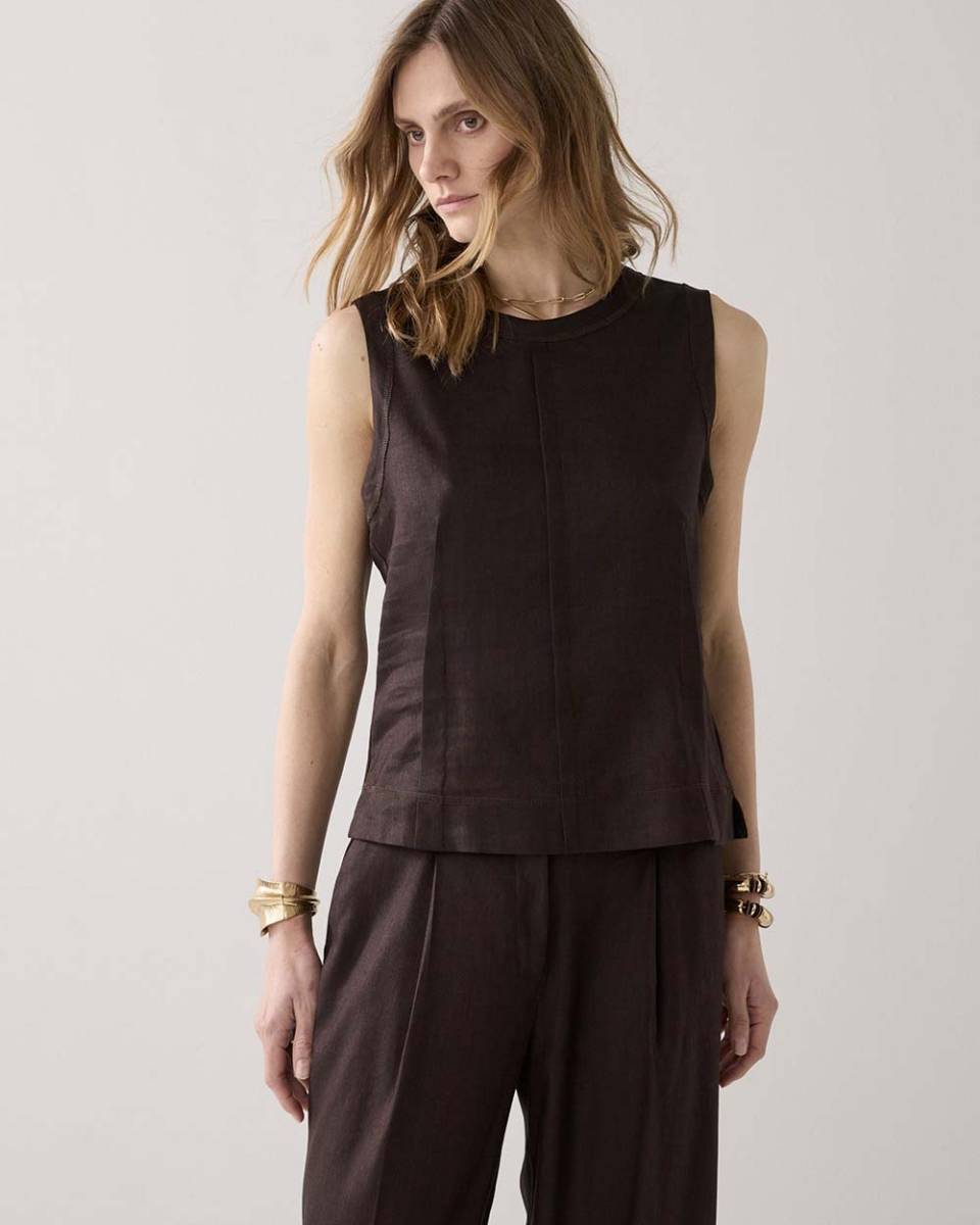 Top linen blend coffee Summum - Afbeelding 2