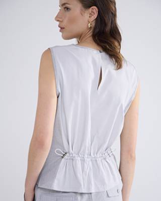 Top viscose blend stretch mist Summum