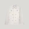 Blouse crispy poplin diamonds white Summum Woman - Afbeelding 6