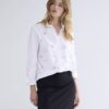 Blouse crispy poplin diamonds white Summum Woman - Afbeelding 2