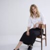 Blouse crispy poplin diamonds white Summum Woman - Afbeelding 3