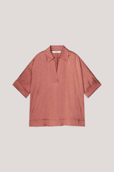 Top short sleeves silky touch sephia blush Summum