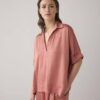 Top short sleeves silky touch sephia blush Summum